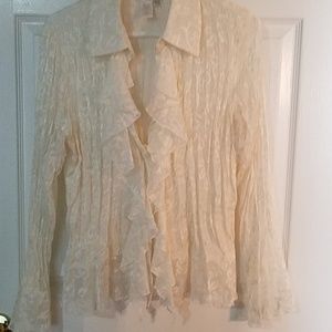 Beautiful cream feminine blouse